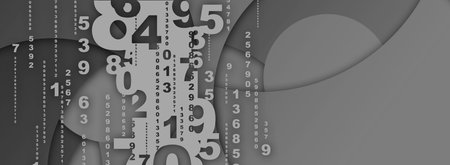 Creative and modern background with numbers.