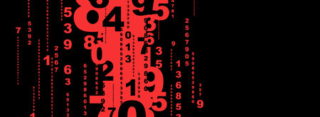 Creative and modern background with numbers.
