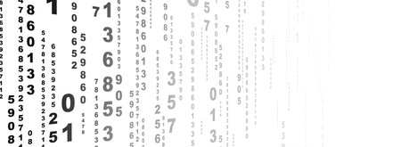 Creative and modern background with numbers.の写真素材