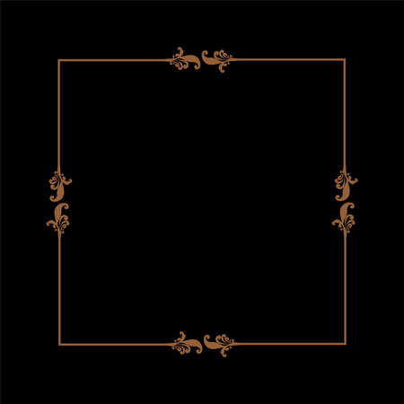 pattern decorated with gold chains and floral.のイラスト素材