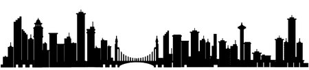city icon on white backgroundのイラスト素材