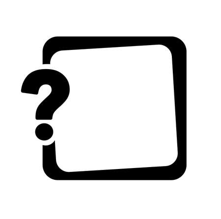 text with question mark on white backgroundのイラスト素材
