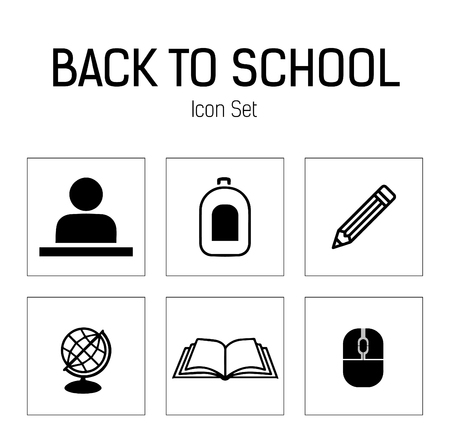 Back to School concept icon setのイラスト素材