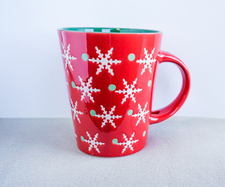 Christmas Cup Redの写真素材