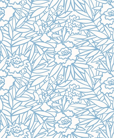 Seamless floral patternのイラスト素材