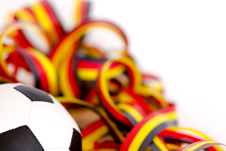 Football and streamersの写真素材