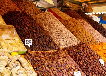 Dried fruit and peanuts の写真素材
