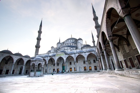 Exterior view of  of Blue Mosque,  Istanbul, Turkeyの写真素材