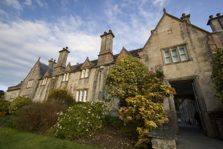  Muckross Abbey House with sunset lightning located neary city of Killarney in Ireland のeditorial素材