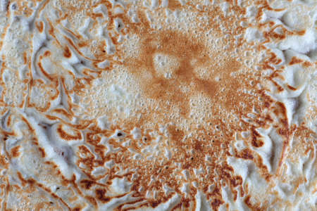 Background from a fried pancake surface texturedの写真素材