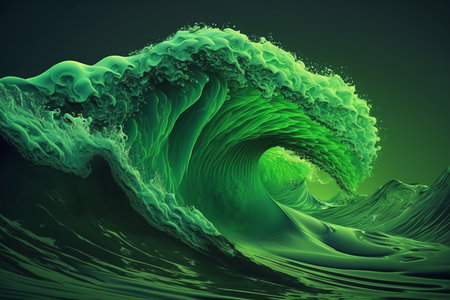 Abstract green color background. colored background. abstract picture. Generative AIの素材