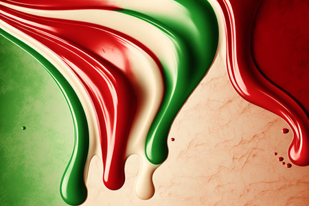 Abstract green and red color background. colored background. abstract picture. Generative AIの素材