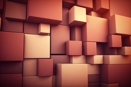 Abstract red color background. colored background. Abstract geometric picture. Generative AIの素材