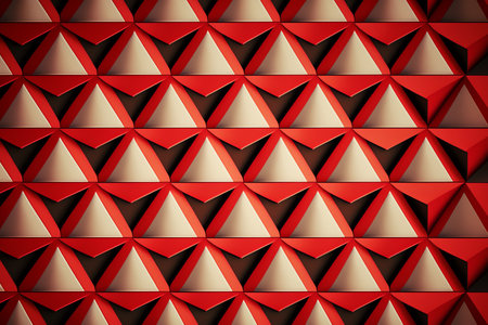 Abstract geometric background with multicolored triangles. triangle background. generative aiの素材