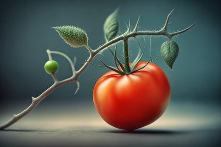 watercolor tomato drawing. Generative AIの素材