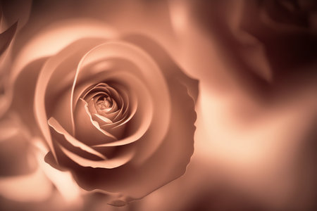 Blurred Rose Flower Background. Blurry Flower for Background. Generative AI.の素材