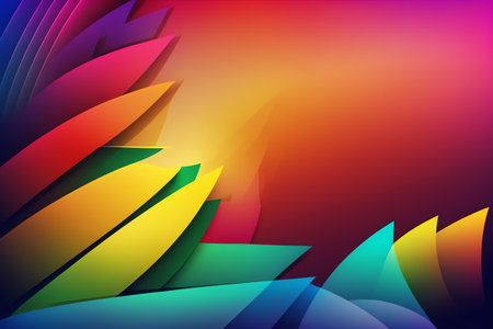 Abstract background with bright colors. Colorful modern screen. multicolor background. Generative AIの素材
