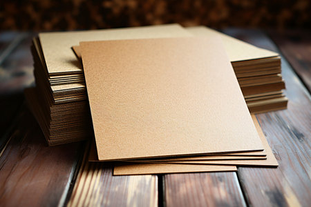 Stacked lumber on warehouse shelf, available for construction purchase. Wood planks stored indoors, suitable for building projects. Generative AIの素材