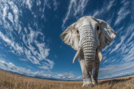 A joyful child runs through a lush green meadow, skillfully flying a vibrant kite soaring high against a bright blue sky filled with fluffy clouds.の素材