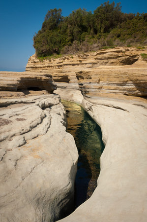 Canal D Amour in Sidari, Corfu, Kerkyra, Greece