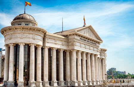 Macedonian archeological museum in Skopje, Macedonia  fyrom のeditorial素材