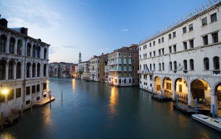 Grande canale by nightの写真素材
