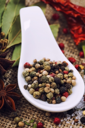 Herbs and spices selection, close upの写真素材