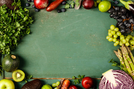 Healthy fruits and vegetables