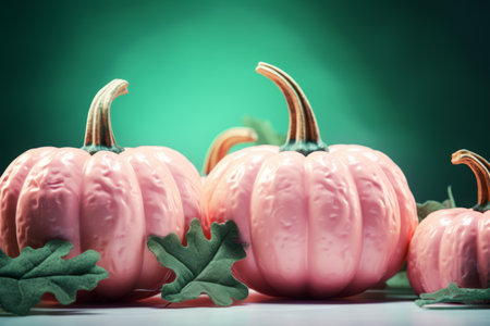 Scary Halloween pumpkins for party night. Close up view of scary Halloween pumpkinの写真素材