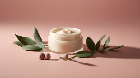 Cosmetic cream or moustirizer  mock up. Minimal cosmetic monochrome mockup for beauty skin and body care, Cosmetic packaging mockupの素材