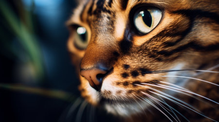 A cat portrait close upの素材