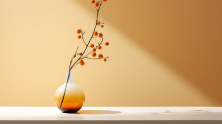 vase with a plant in it minimalistic composition still life Contemporary artの素材