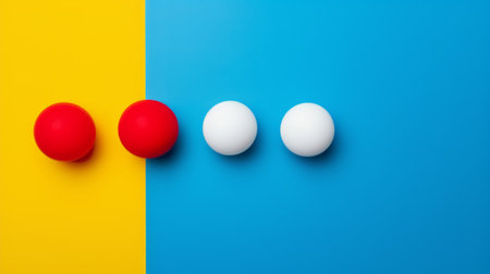 Minimal composition with pop art aesthetic, colorful still lifeの素材