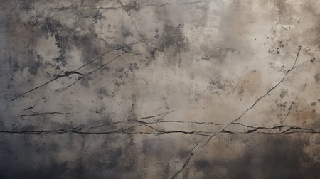 Empty Rough concrete loft wall texture Background interior or cement surface floor well material free space for text present Banner design, Cracked and chipped old grey black and yellow painted wall textureの素材