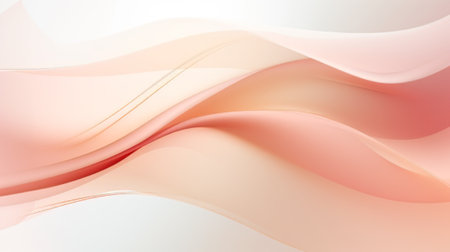 Abstract fluid shapes composition. Modern peach wave background with liquid and splashes, organic shapes.の素材