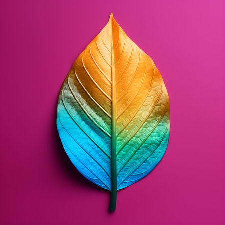 Colorful leather on color background, beautiful textureの素材