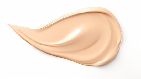 Cosmetic liquid foundation smear isolated on white backgroundの素材