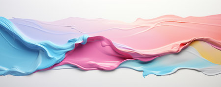 or screen print colors are dripping in white backgroundの素材