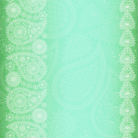 Floral paisley background with place for your text. Vector illustrationのイラスト素材