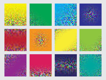 Halftone dots on white background. Vector illustrationのイラスト素材