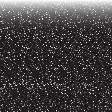 White glitter texture on a black background. White explosion of confetti. White grainy abstract texture on a black background. Design element. Vector illustrationのイラスト素材