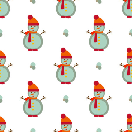 Christmas seamless pattern with doodle toys. Vector illustration.のイラスト素材