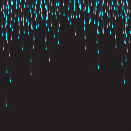 Blue neon firework elements, good for festival and celebration, vector illustration.のイラスト素材