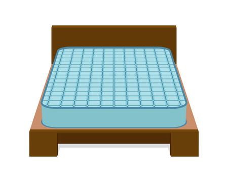Comfortable mattress for sleeping on the bed. Vector illustration.のイラスト素材