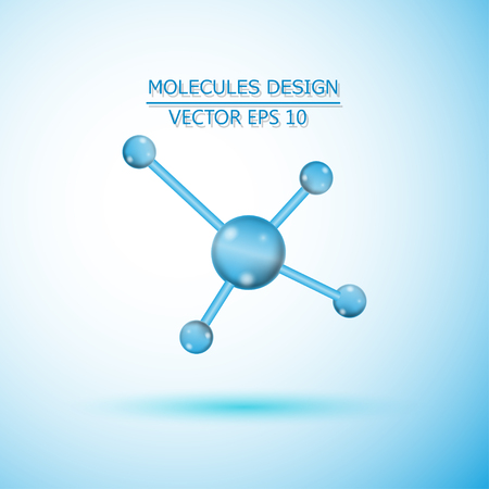 Structure molecule of DNA and neurons. Genetic and chemical compounds. Medicine, science and technology concept. Vector illustration.のイラスト素材