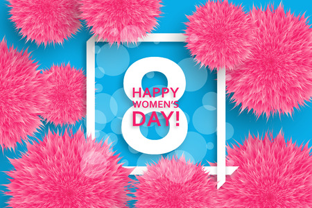 International Women's Day greeting card.のイラスト素材