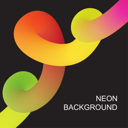 Abstract 3d liquid fluid color shape. Creative modern cover template. Vector illustration.のイラスト素材