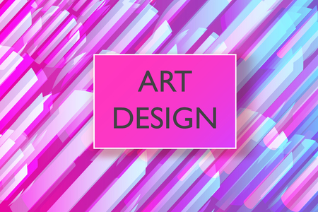 Abstract colorful playful banner background with fun texture design element. Vector illustration.のイラスト素材