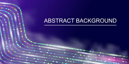 Big data visualization. Big data connection background. Cyber technology wire network futuristic wireframe data visualisationのイラスト素材