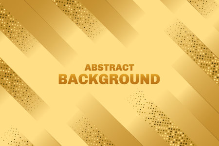 Abstract geometric line background with gold glitter effect, vector illustration.のイラスト素材